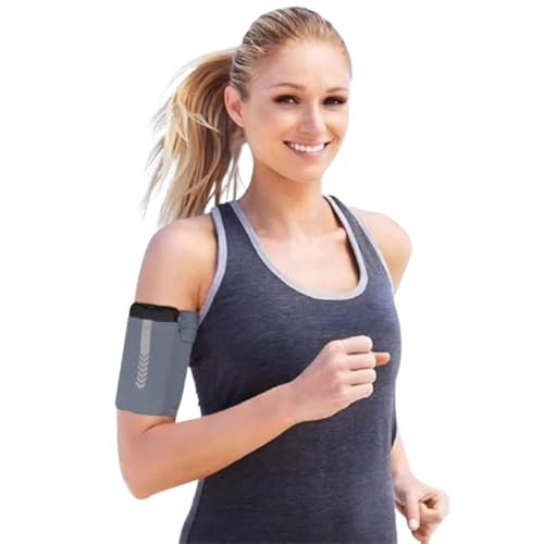 Running Sports Arm Bag - 1PC Cell-Phone-Armbands, Perfect for Outdoor Mountaineering and Camping Grey - color: Grey