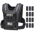 APEXUP Weighted Vest Men, Adjustable Weight Vest for Running - color: Black, size: With Weights-30lbs