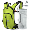 Nepest Hydration Pack Backpack with 2L Water Bladder Reflective Lightweight - color: Green