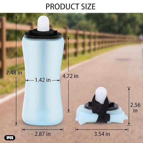 Handheld Running Water Bottle, Lightweight Hydration Solution for Jogging and Outdoor Activities,Secure Grip Design, Convenient Portable Water Container for Runners and Fitness Enthusiasts