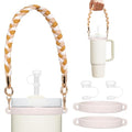 HEYSKAY Water Bottle Handle Strap for Stanley 20-40oz Tumbler Handle Strap - color: Cream