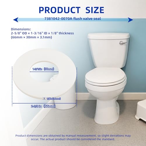 7381042-0070A Flush Valve Seal Fit American Standard Tank 4035.216 4035.516 - style: 3 Pack