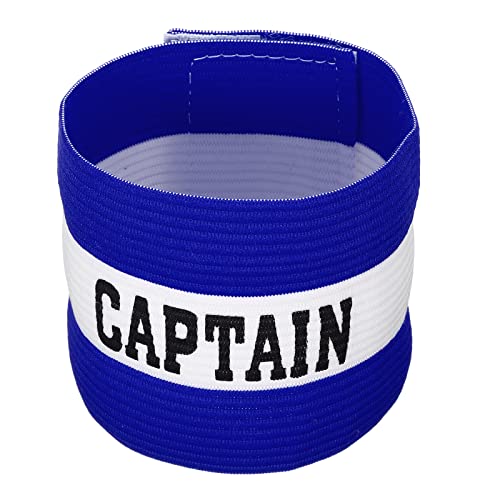 PATIKIL Captain's Armband, Elastic Arm Band for Soccer Training - color: Blue
