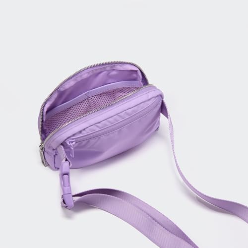 Pander Crossbody Belt Bag for Women and Men, Travel and Everyday Use - color: Lilac Purple
