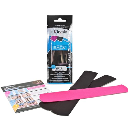 Kinesio Tape - Pre-Cut Back Support - Optimized Athletic Tape Strips