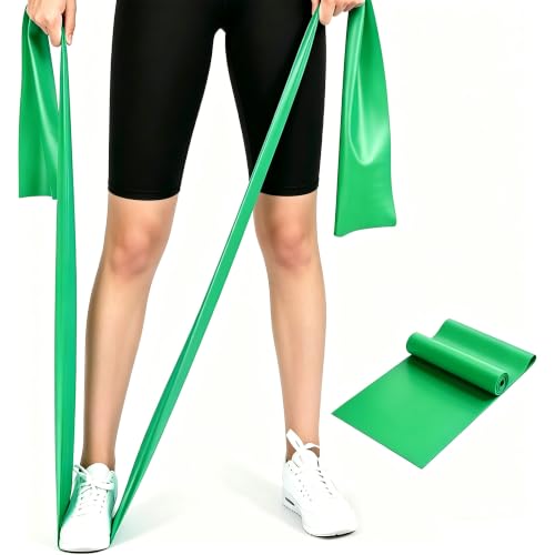 Long Resistance Bands for Working Out, Physical Therapy, Yoga & Pilates - color: Green