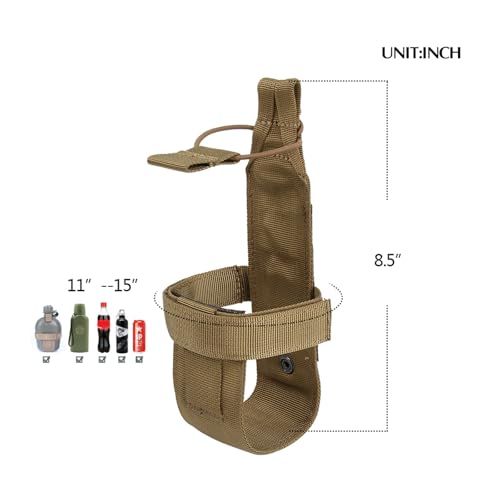 EXCELLENT ELITE SPANKER Tactical Military Portable Belt Bottle Holder Pouch - color: Coyote Brown