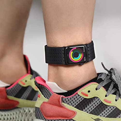 Tefeca Breathable Lycra Sport Armband Ankle Band Compatible with Apple Watch/Ultra - size: M/L 40/41/42mm