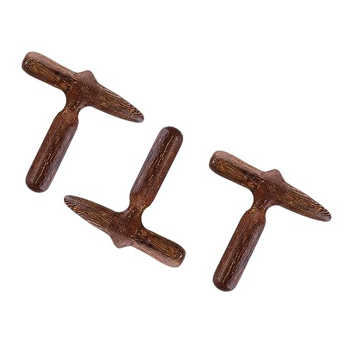 Leadigol Foot Massage Tool,Beauty Tools Trigger Point Foot Massage Sandalwood Acupuncture Acupoint Stick Cross Hammer Thin Face Chin Wooden Deep Tissue Massager,Manual Foot Massager(Wings Wood)