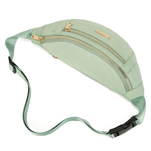 Fanny Pack Crossbody Bags for Women, Waist Pack Belt Bag Cross Body Purse for Running Sports Travel Hiking - Light Green - color: D Light Green