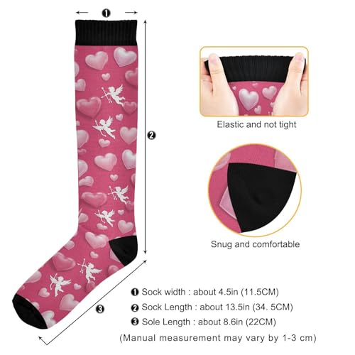 Wusikd Cute Penguin Compression Socks for Women and Men Circulation Long Socks for Athletic Running 1 - color: Multi 37