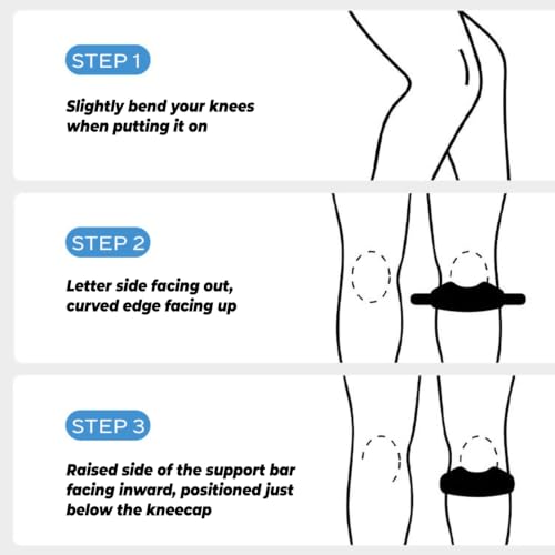 Patella Band,Patellar Tendon Support Strap Patella Bands Knee Strap 2Pack