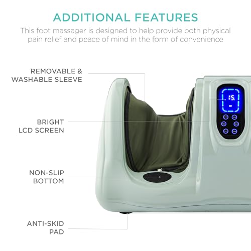Best Choice Products Shiatsu Foot Massager with Remote Control, Sage - color: Sage