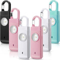 Tellegloww 6 Pcs 130 dB Personal Safety Alarm for Women, Multicolor, Snap - color: Multicolor, style: Snap