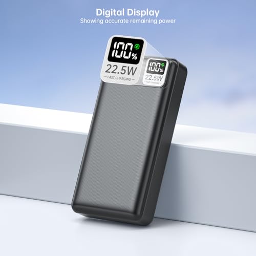 5V 2A 3A 20000mAh Battery Pack PD20W Fast Charging Power Bank - color: Black, size: 20000mAh