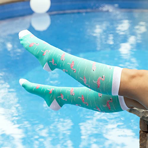 LEVSOX Compression Socks Women and Men, 20-30mmHg, Best for Nurses, Travel, Pregnancy - color: 6 Pairs Mix E, size: Medium