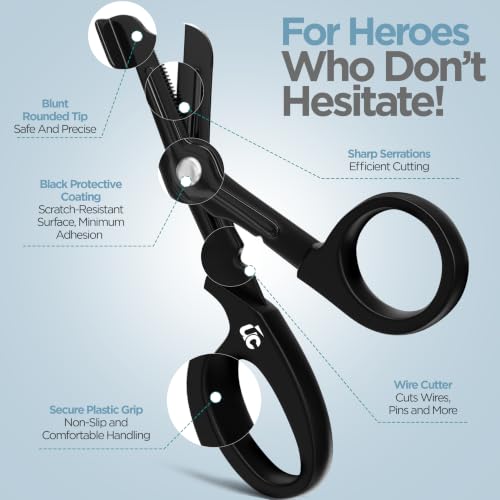 Utopia Care Trauma Shears For Nurses Stainless Steel Bandage Scissors 2 Pcs