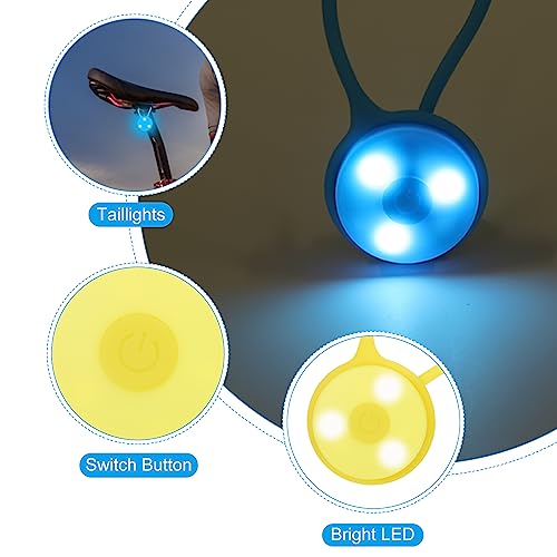 PATIKIL LED Running Light, Silicone Rope Bike Safety Light Running Lights for Runners, Cycling - color: Yellow