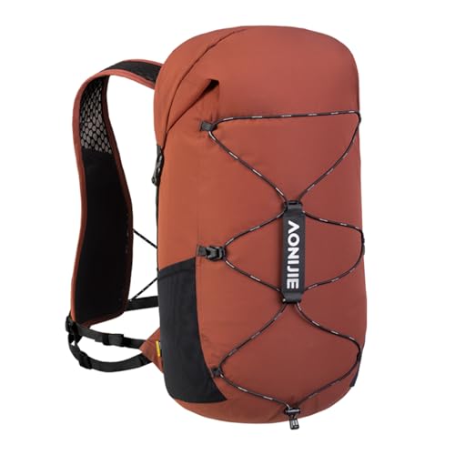 AONIJIE Large Hydration Backpack 22L Hiking Daypack Back Trail Running Hiking Pack Climbing Lightweight - color: Red