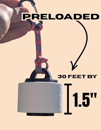 Reusable Athletic Tape Holder with Keychain & Rope Loop | Preloaded with 1.5" Athletic Tape Roll | Fits Standard Rolls | Durable, Refillable, Easy Clip-On for Gym, Climbing, Lifting, Sports
