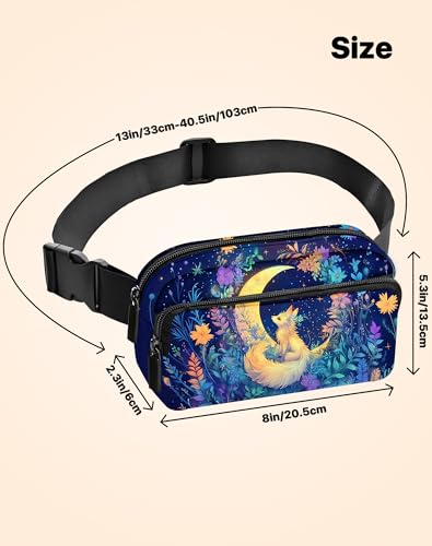 Animal Fanny Pack Fashion Belt Bag Lightweight Waist Pouch with Adjustable Strap Mini Crossbody Bags for Women Travel Sports Running - color: Dark Green