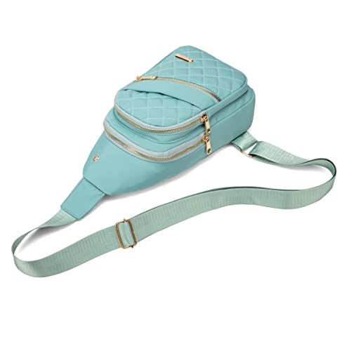 AOSTIHOT Crossbody Sling Bag Small Sling Backpack for Women, Chest Daypack Crossbody Shoulder for Travel Sport Running Hiking Green - color: Green