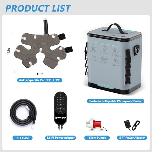 ICYTHRP Programmable Ice Machine for Ankle After Surgery w/Quiet Pump