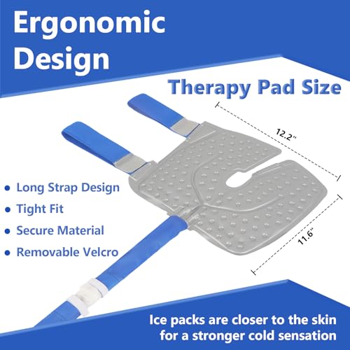 Inmoredo Cold Compression Machine for Knee, Portable Ice Therapy Machine with Quiet Pump and Compression Pad, Cooling System for Joint Support