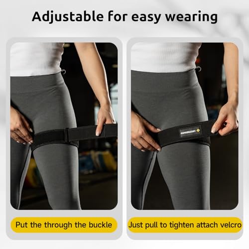 MANUEKLEAR Non-Slip Blood Flow Restriction Bands, BFR Booty Bands for Women - color: Black