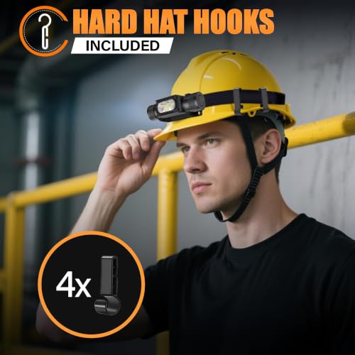 Rugtol Headlamp Rechargeable, 2000 Lumen Super Bright LED Head Lamps with Red Light, 2600 mAh Battery Powered Head Lights for Adults Outdoor Camping - size: 2000 Lumen with red