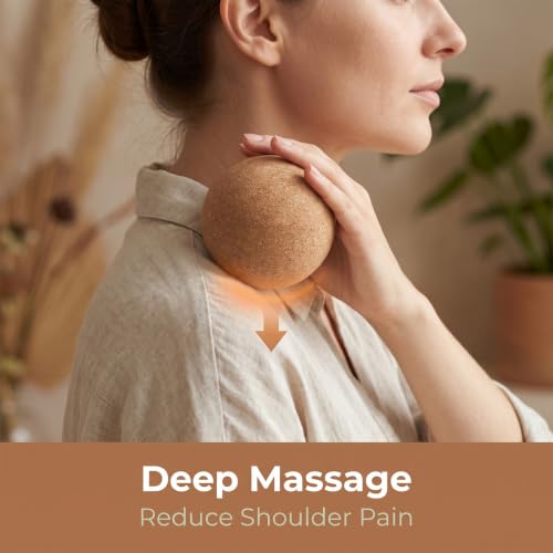 2Pcs Cork Massage Ball Natural Trigger Point Myofascial Release Ball