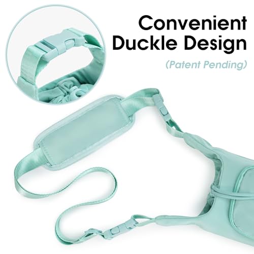 Ceneda Water Bottle Carrier Bag with Phone Pocket 32oz 40oz Tumbler Insulated Water Bottle Holder with Adjustable Shoulder Strap Carrier Sling Bag (Mint Green) - color: Mint Green