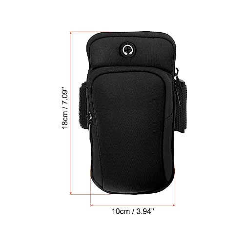 PATIKIL Phone Arm Band for Running, Running Phone Carrier Armband Cell Phone Holder for Runners Black - color: Black