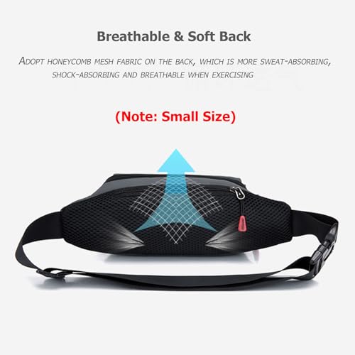 Fanny Pack Men Women Water-resistant Sports Waist Pack Small Bumbag Unisex - color: Gray