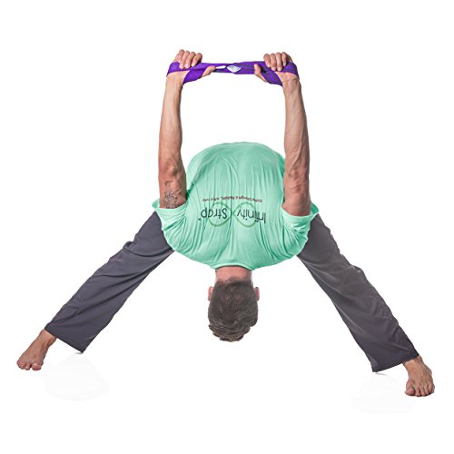 Infinity Yoga Strap for Stretching - Stretch - color: Dragonfruit, size: Small 13"-16"