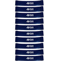 4KOR Fitness Resistance Loop Band Set, Perfect for Crossfit, Yoga, Physical Therapy, and Booty Building - color: Set of 10 Extra Thick 2” wide/Blue
