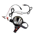MEMEMOKON Large LED Headlamp with DC 12V Power, 15W Clip-On Light Hiking Outdoor Camping Running Cycling Fishing Lamp (Warm White)