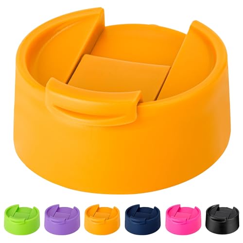 Flip Lid Replacement for Hydro Flask 12 16 18 20 32 40 64 oz Wide Mouth - color: Orange 1Pack