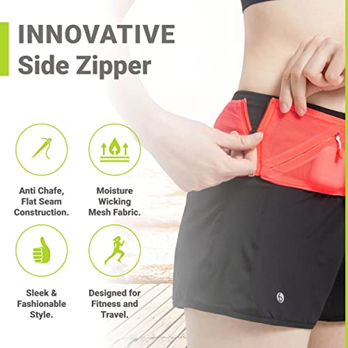 FlipBelt Air - Neon Yellow - L - color: Neon Punch, size: X-Small