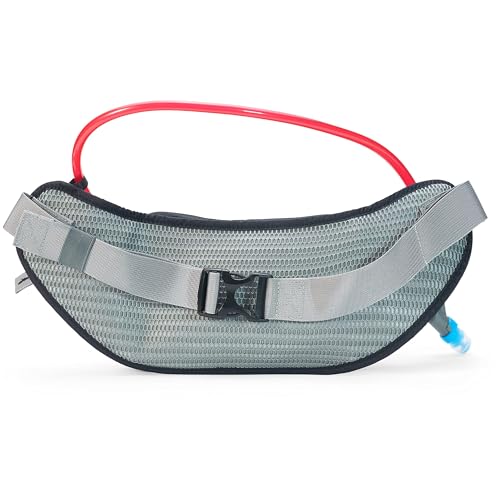 USWE Zulo Hydration Hip Pack - with Organizer and Side Pockets, Bounce Free Hip Belt (Carbon Black, 2L) - color: Carbon Black, size: 2L