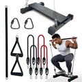BLUSLM Steel Calf Raise Bar, Standing Machine for Stretching, Squat, Foot Stretch, Anti-Slip Solid Block - color: Black 05