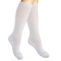 SocksLane Cotton Compression Socks, 15–20 mmHg Graduated Support, Knee-High Medical Compression (Solid White S/M) - color: Solid White, size: Small/Medium (1 Pair)