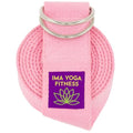 Extra-Wide 2 Inch Cotton Yoga Strap: Stretching, Physical Therapy, Exercise - color: Pink, size: 8 feet