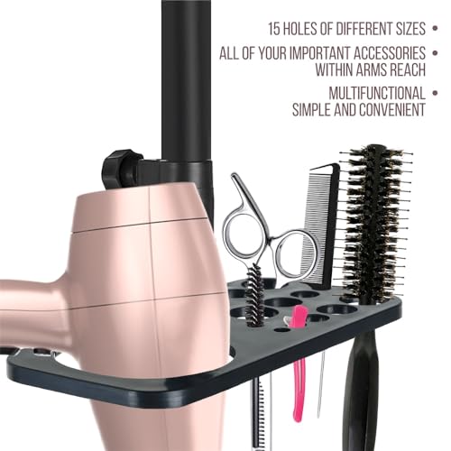 ZQIAN BEAUTY 50 Inch Metal Wig Stand, Adjustable Wig Head Stand, Mannequin Head Stand for Cosmetology Hairdressing, Wig Stand Tripod with Tool Tray (Black, Mannequin Head Not Included) - color: Black, size: 50 Inch