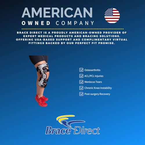 Brace Direct OA Unloader Knee Brace and Heated Massager Pain Relief Bundle - size: Left