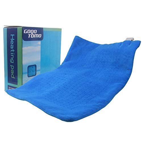 19X24 Inch Heating Pad Fast-Heating Technology for Back/Waist/Abdomen/Shoulder/Neck Pain and Cramps Relief - Moist and Dry Heat Therapy with Auto-Off Hot Heated Pad by GOQOTOMO-HB-B