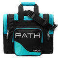 Pyramid Path Pro Deluxe Single Bowling Ball Tote - Holds One Ball, One Pair Shoes Up to Mens 15 - color: Island Blue