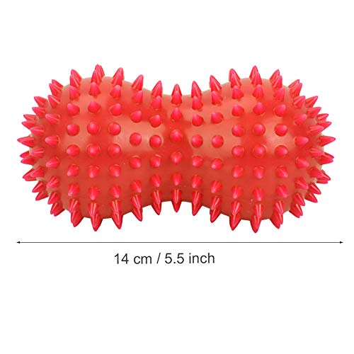 Peanut Massage Ball, PVC Spiky Massage Ball, Foot Roller Massager for Plantar Fasciitis, Fitness Muscle Massaging, Exercise Relax