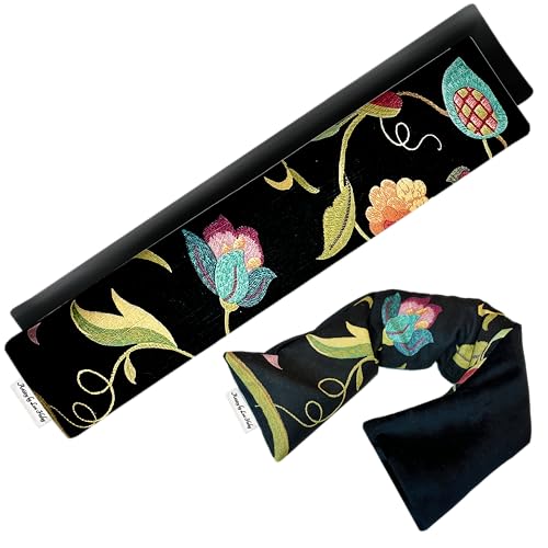 Heat Pack - Microwavable Heating Pads - Microwave Heating Pad for Pain Relief & Comfort - Suitable for The Neck, Back, Shoulders, Hips, Stomach Cramps & More - Neck Heat Wrap - Gift - size: LONG, style: Organic Floral