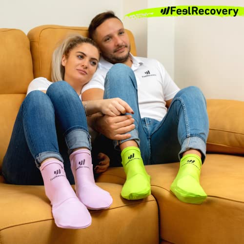 Ice Pack Socks for Feet Coolers - Reusable Hot&Cold Therapy Socks w/Compression Straps - Cold Gel Pack for Neuropathy, Foot Pain, Plantar Fasciitis & Sprains - Cooling Socks for Hot Feet for Gout - size: L/XL, style: Green